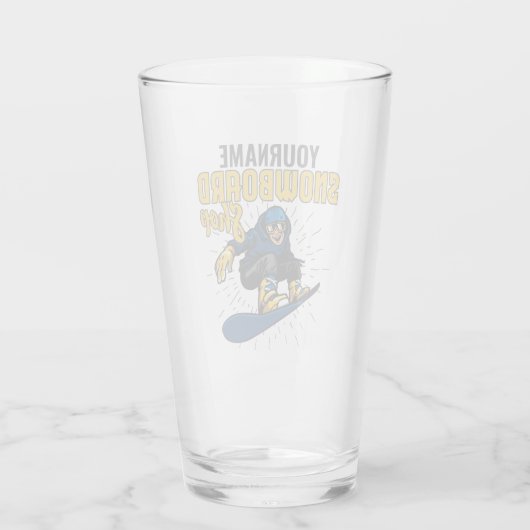 Aangepaste sneeuwboarder Snowboarding Shop Big Air Glas (Achterkant)