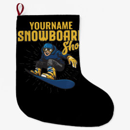 Aangepaste sneeuwboarder Snowboarding Shop Big Air Grote Kerstsok