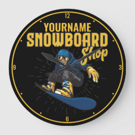 Aangepaste sneeuwboarder Snowboarding Shop Big Air Grote Klok
