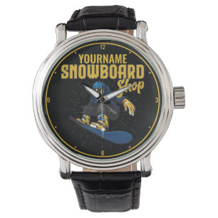 Aangepaste sneeuwboarder Snowboarding Shop Big Air Horloge