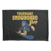 Aangepaste sneeuwboarder Snowboarding Shop Big Air Kussensloop (Voorkant)