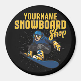 Aangepaste sneeuwboarder Snowboarding Shop Big Air Magneet