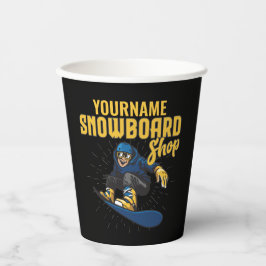 Aangepaste sneeuwboarder Snowboarding Shop Big Air Papieren Bekers