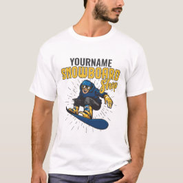 Aangepaste sneeuwboarder Snowboarding Shop Big Air T-shirt