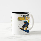 Aangepaste sneeuwboarder Snowboarding Shop Big Air Tweekleurige Koffiemok (Voorkant rechts)