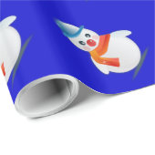 Aangepaste Sneeuwman Kerstverpakking Cadeaupapier (Rol Hoek)