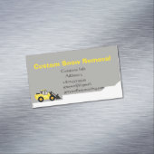 Aangepaste sneeuwverwijderaar Bulldozer Business Magnetisch Visitekaartje (Voorbeeld)