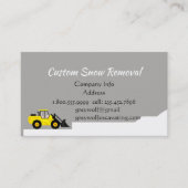 Aangepaste sneeuwverwijderaar Bulldozer Business Visitekaartje (Voorkant)