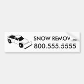 aangepaste sneeuwverwijdering: sneeuwploeg bumpersticker (Voorkant)