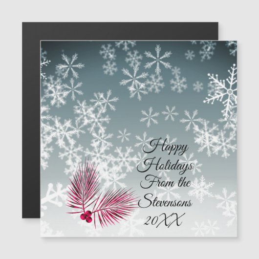 Aangepaste sneeuwvlok Kerstmis gepersonaliseerd (Voorkant / Achterkant)