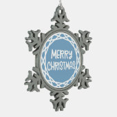 Aangepaste sneeuwvlok Ornament - Pewter Foto Keeps (Links)