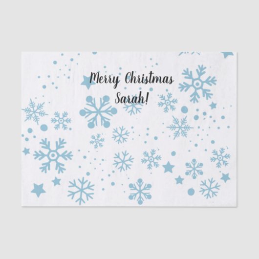 Aangepaste sneeuwvlok tissuepapier (Voorkant)