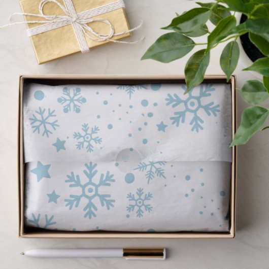 Aangepaste sneeuwvlok tissuepapier (Geschenk)