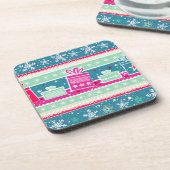 Aangepaste sneeuwvlokken en Cadeaus Drankjes Onderzetter (Linkerzijde)