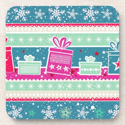 Aangepaste sneeuwvlokken en Cadeaus Drankjes Onderzetter (Voorkant)