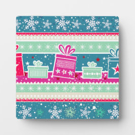 Aangepaste sneeuwvlokken en Cadeaus Fotoplaat