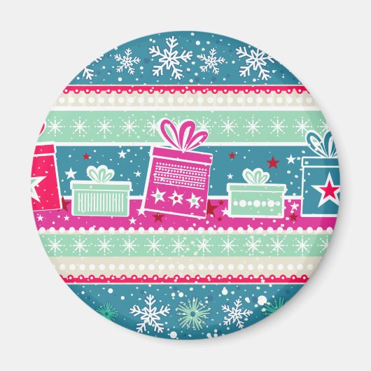 Aangepaste sneeuwvlokken en Cadeaus Magneet (Voorkant)