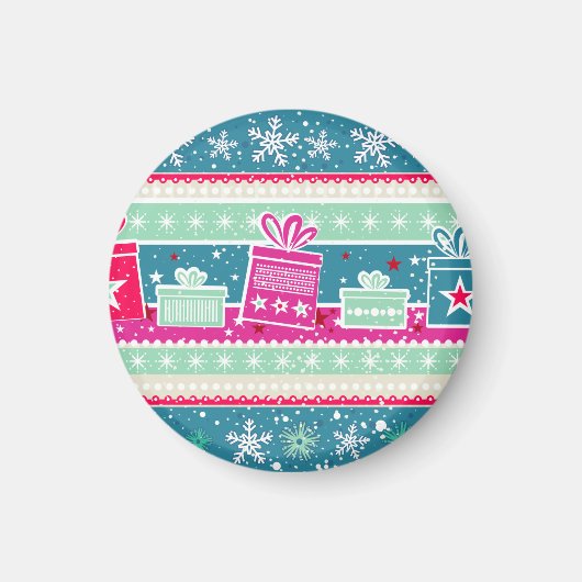 Aangepaste sneeuwvlokken en Cadeaus Magneet (Voorkant)