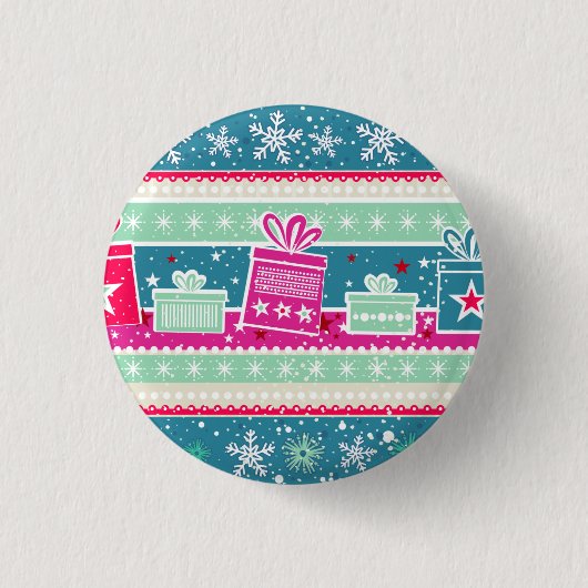 Aangepaste sneeuwvlokken en Cadeaus Ronde Button 3,2 Cm (Voorkant)