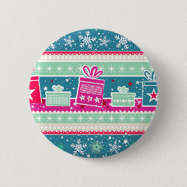 Aangepaste sneeuwvlokken en Cadeaus Ronde Button 5,7 Cm