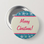 Aangepaste sneeuwvlokken en Cadeaus Ronde Button 7,6 Cm (Voorkant /achterkant)