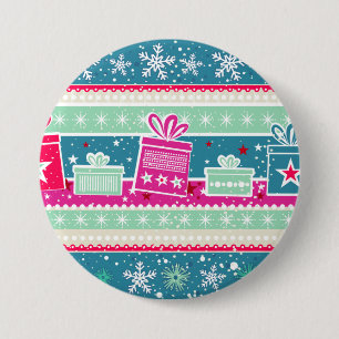 Aangepaste sneeuwvlokken en Cadeaus Ronde Button 7,6 Cm