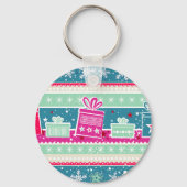 Aangepaste sneeuwvlokken en Cadeaus Sleutelhanger (Voorkant)