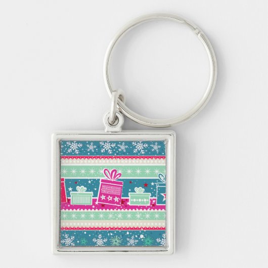 Aangepaste sneeuwvlokken en Cadeaus Sleutelhanger (Voorkant)