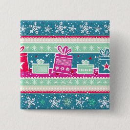 Aangepaste sneeuwvlokken en Cadeaus Vierkante Button 5,1 Cm