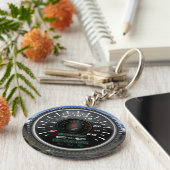 Aangepaste snelheidsmeter voor de gasSleutelhanger Sleutelhanger (Zijkant)