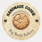 Aangepaste Snickerdoodle Cookie Labels (Voorkant)