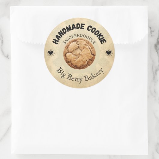 Aangepaste Snickerdoodle Cookie Labels (Tas)