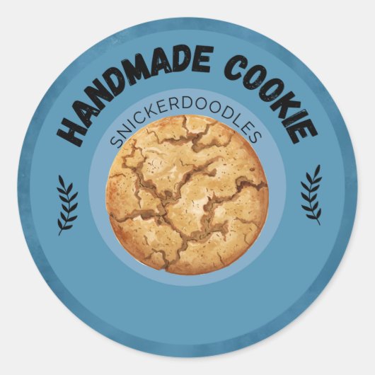 Aangepaste Snickerdoodle Cookie Labels (Voorkant)