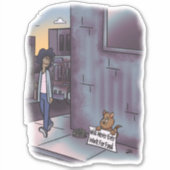 Aangepaste snijkop Stickers (Voorkant)