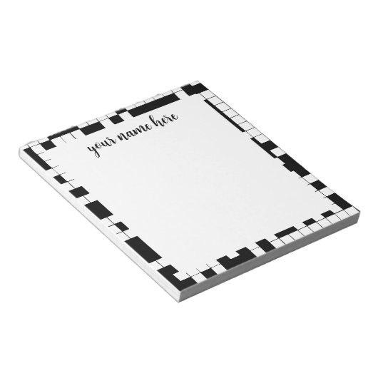 Aangepaste snijwoordblok notitieblok (Schuin)