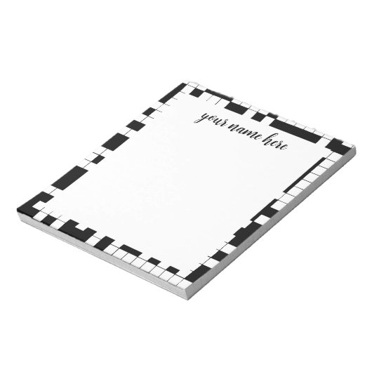 Aangepaste snijwoordblok notitieblok (Linkerzijde)