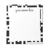 Aangepaste snijwoordblok notitieblok (Voorkant)