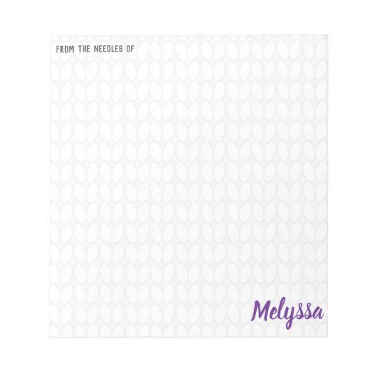 Aangepaste snit notitieblok (Voorkant)