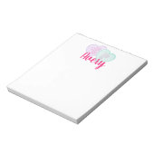 Aangepaste Snoep harten Valentijn Notitieblok (Linkerzijde)