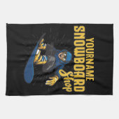 Aangepaste Snowboarder Snowboarden Winkel Big Air Theedoek (Horizontaal)
