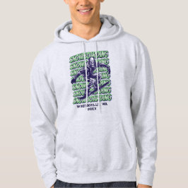 Aangepaste Snowboarding Locatie Datum Naam Hoodie