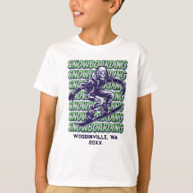 Aangepaste Snowboarding Locatie Datum Naam