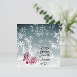 Aangepaste Snowflake-kerstkaart
