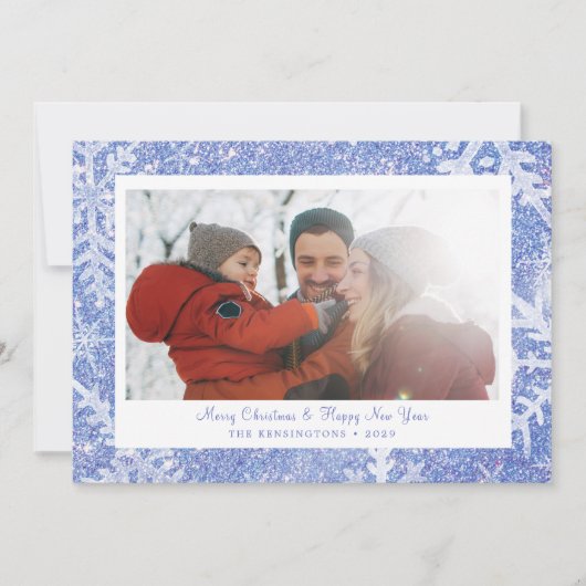 Aangepaste Snowflake Kerstkaart (Voorkant)