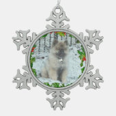 Aangepaste snowflake-versiering 1 tin sneeuwvlok ornament (Voorkant)