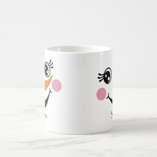 Aangepaste Snowman-Mok met aangepaste naam Koffiemok (Center)