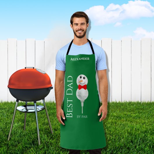 Aangepaste Snowman Red Bowtie Black Buffalo Button Schort