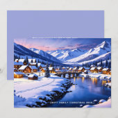 Aangepaste Snowy Winter Wonderland, Kerstmis Feestdagenkaart (Voorkant / Achterkant)