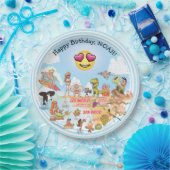 Aangepaste SoCal Birthday Papieren Bordje (Feest)