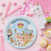 Aangepaste SoCal Birthday Papieren Bordje (Feest)